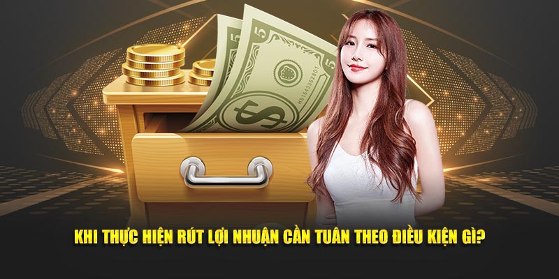 Khi thực hiện rút lợi nhuận cần tuân theo điều kiện gì?